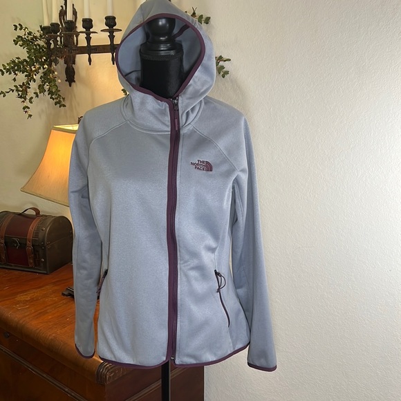 The North Face Jackets & Blazers - THE NORTH FACE Gray & Purple Women’s Hoodie - Size Large